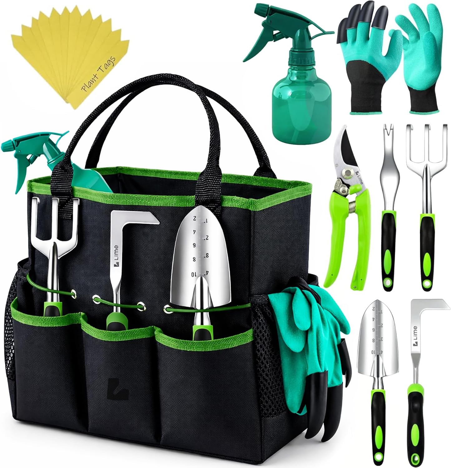 GROWIT Heavy Duty Gardening Tools - Gardening Gifts for Women, Men, Mom, Dad