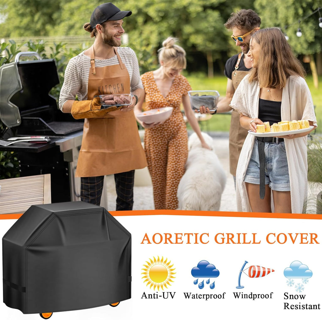 Aoretic Grill Cover, 58 inch BBQ Gas Grill Cover for Outdoor Grill, Charbroil