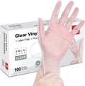 Schneider Clear Vinyl Exam Gloves, Latex-Free, Disposable Medical Gloves