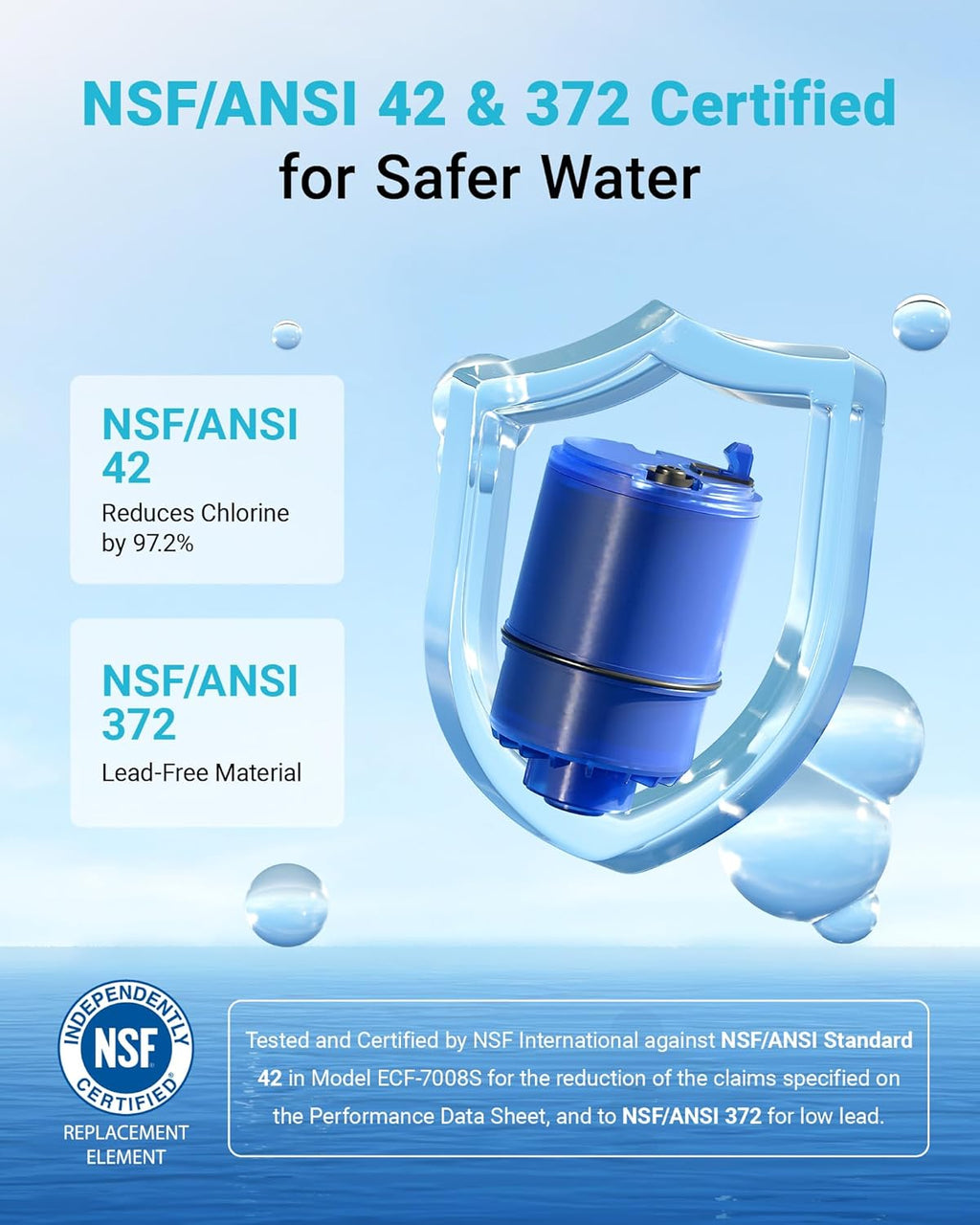 AQUA CREST CF08A Faucet Filter, Compatible with All PURå¨ Plus Water Filter