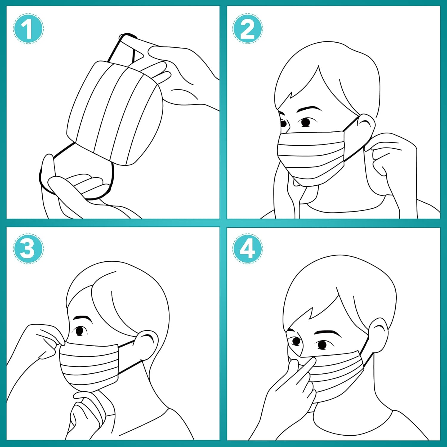 ZTANPS 100 PCS Disposable Face Masks, Black Disposable Masks, 3 Ply
