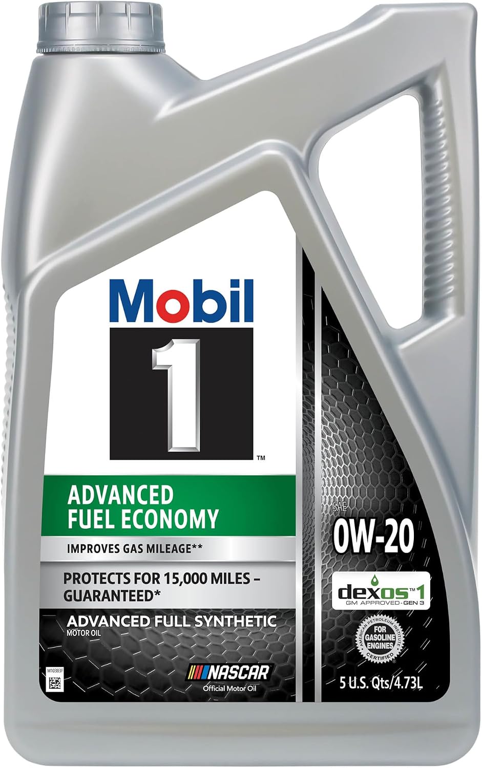 Mobil 1 Advanced Fuel Economy Full Synthetic Motor Oil 0W-20, 5 Quart
