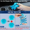 Fitosy Car Interior Duster Detail Brush Cleaning Gel Kit, Soft Dash Vent