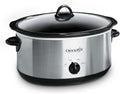 Crock-Pot 7 Quart Oval Manual Slow Cooker, Stainless Steel (SCV700-S-BR)