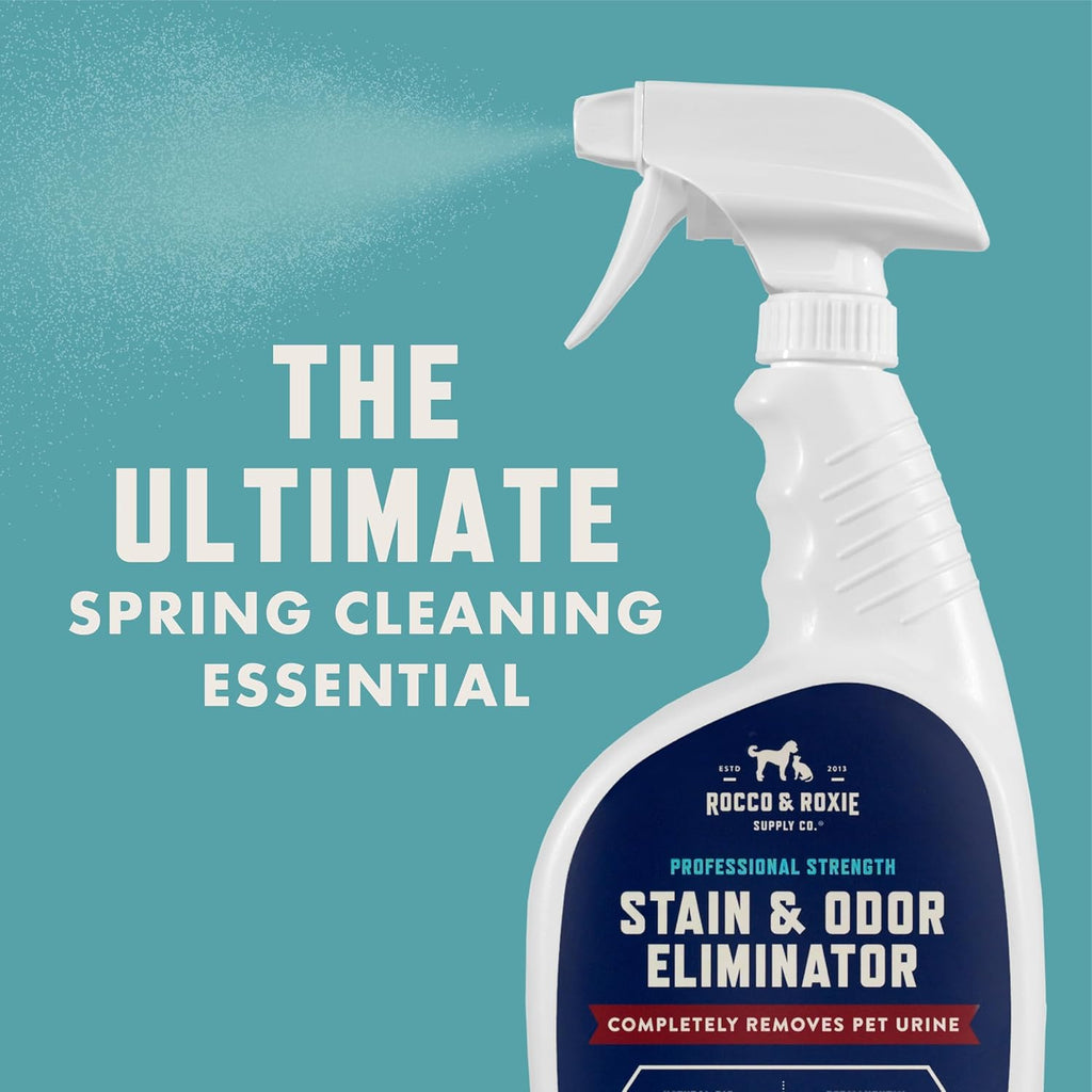 Rocco & Roxie Supply Co. Stain & Strong Odor Eliminator, Enzyme Cleaner, Pet