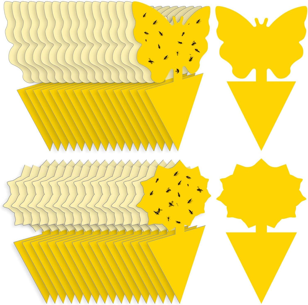 Fruit Fly Traps Fungus Gnat Traps Yellow Sticky Bug Traps 36 Pack No Harm and