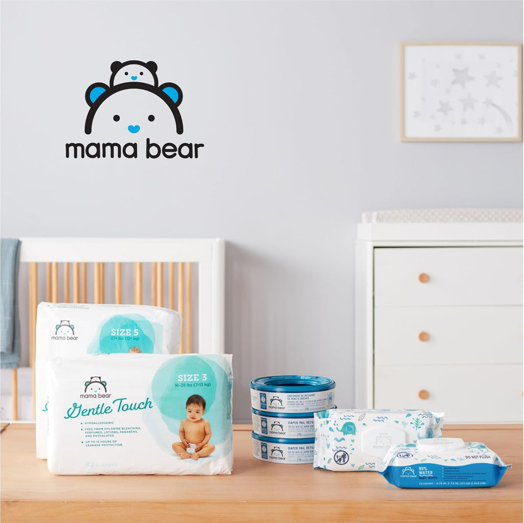 Amazon Brand - Mama Bear 99% Water Baby Wipes, Hypoallergenic, Fragrance