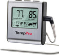 TempPro TP16 Large LCD Digital Cooking Food Meat Thermometer for Smoker Oven