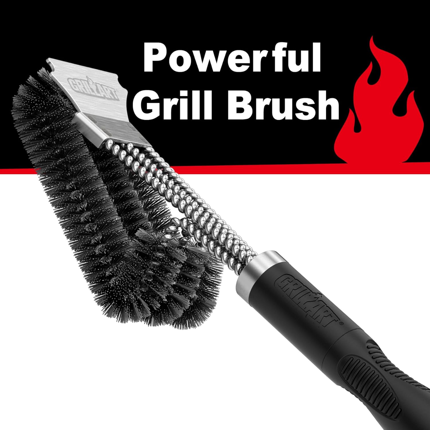 GRILLART Grill Brush and Scraper, Extra Strong BBQ Cleaner Accessories, Safe