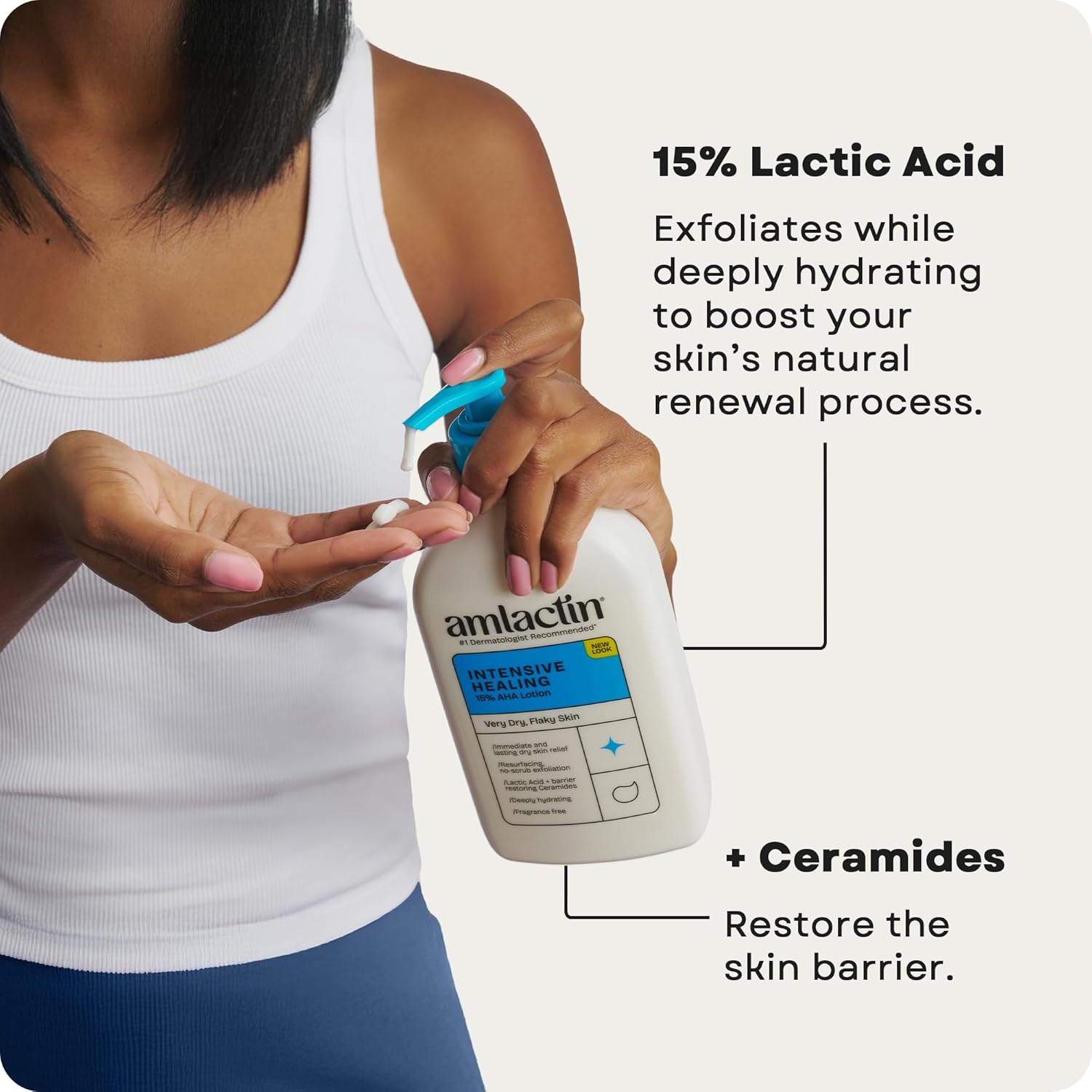 AmLactin Intensive Healing Body Lotion - Therapeutic Lotion for Extremely Dry