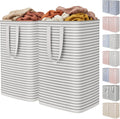 Lifewit 2 Pack Laundry Basket 80L Each, Collapsible Clothes Hamper with