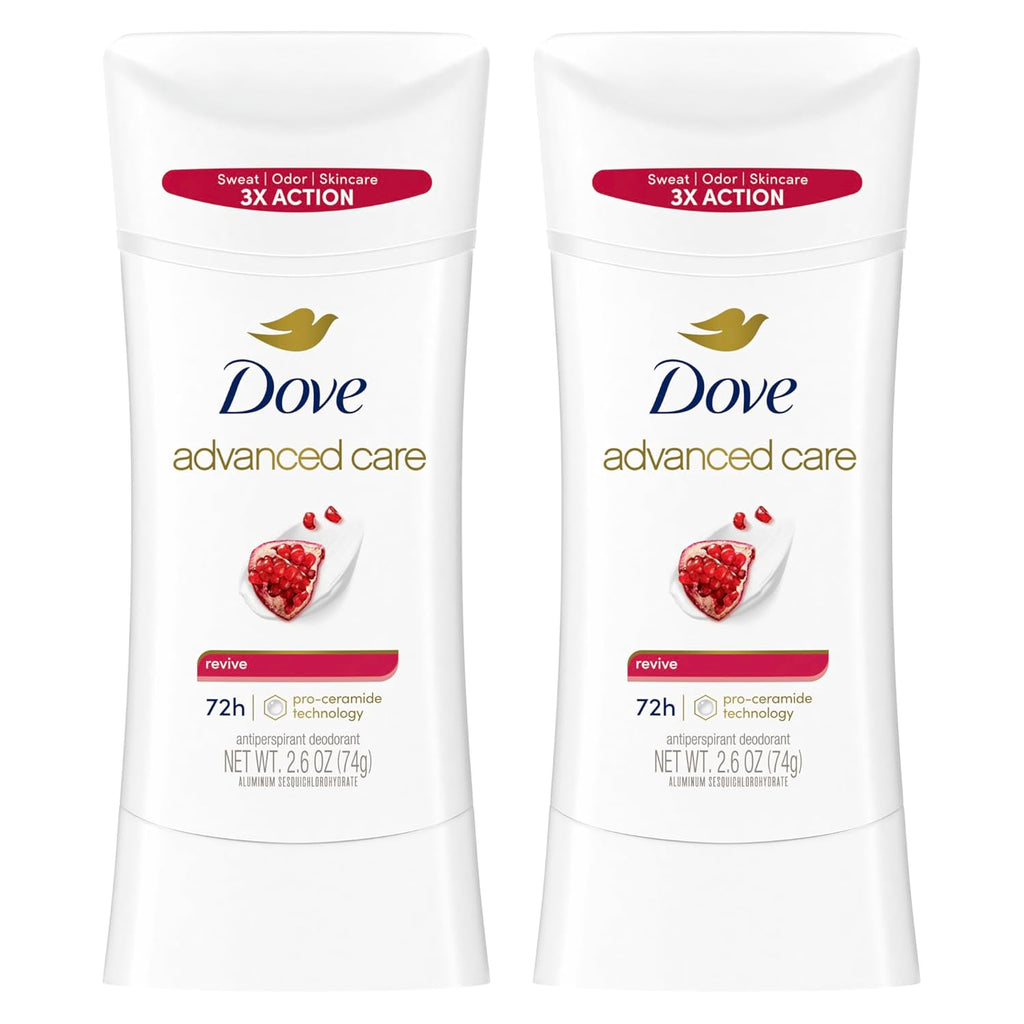 Dove Advanced Care Antiperspirant Deodorant for Women Twin Pack Revive 72