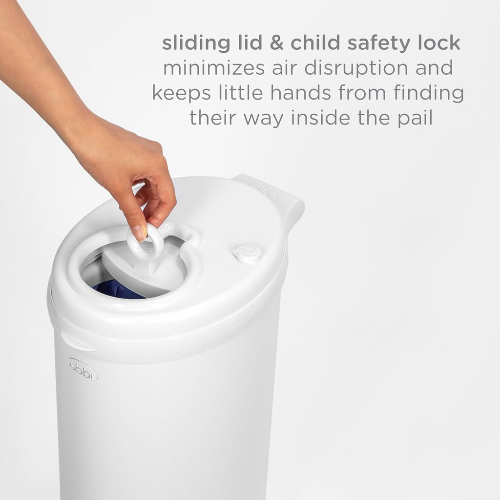Ubbi Steel Diaper Pail, Odor Locking, No Special Bag Required, Award-Winning