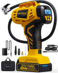 Tire Inflator Portable Air Compressor 21V Battery Powered 160PSI