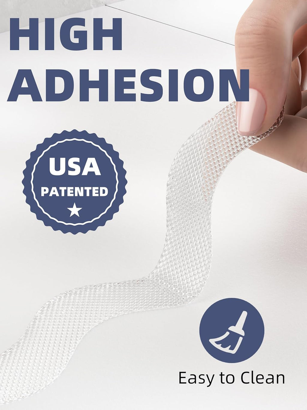Secopad Patented Anti Slip Shower Stickers, Adhesive Decals Safety Strips