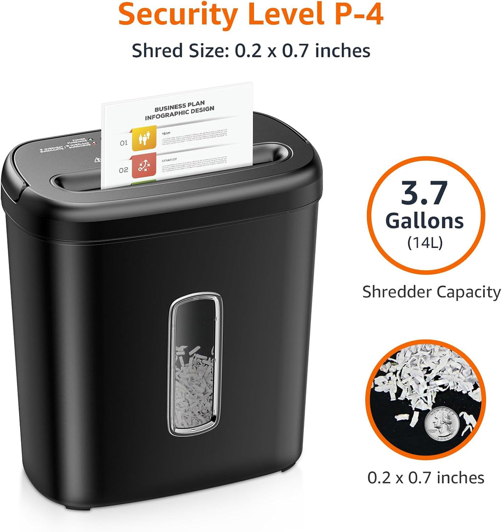 Amazon Basics 8-Sheet High Security Cross Cut Paper and Credit Card Shredder