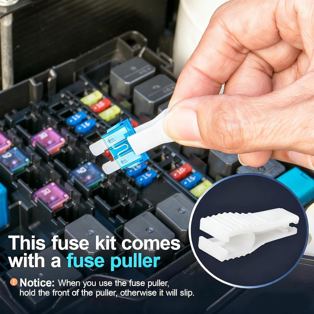 JOREST 300Pcs Car Fuse Assortment Kit, 160 Mini Blade Fuses Automotive + 90