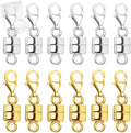 MKCYD Magnetic Necklace Clasp with Lobster Clasp,14K Gold and Silver Magnetic