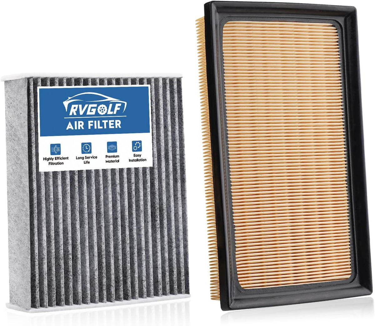 Engine+Cabin Air Filter Fit for 19-25 RAV4 Hybrid, 18-26 Camry Hybird