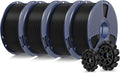 SUNLU PLA+2.0 3D Printer Filament Bundle, 4KG Upgrade PLA+ Filament 1.75mm