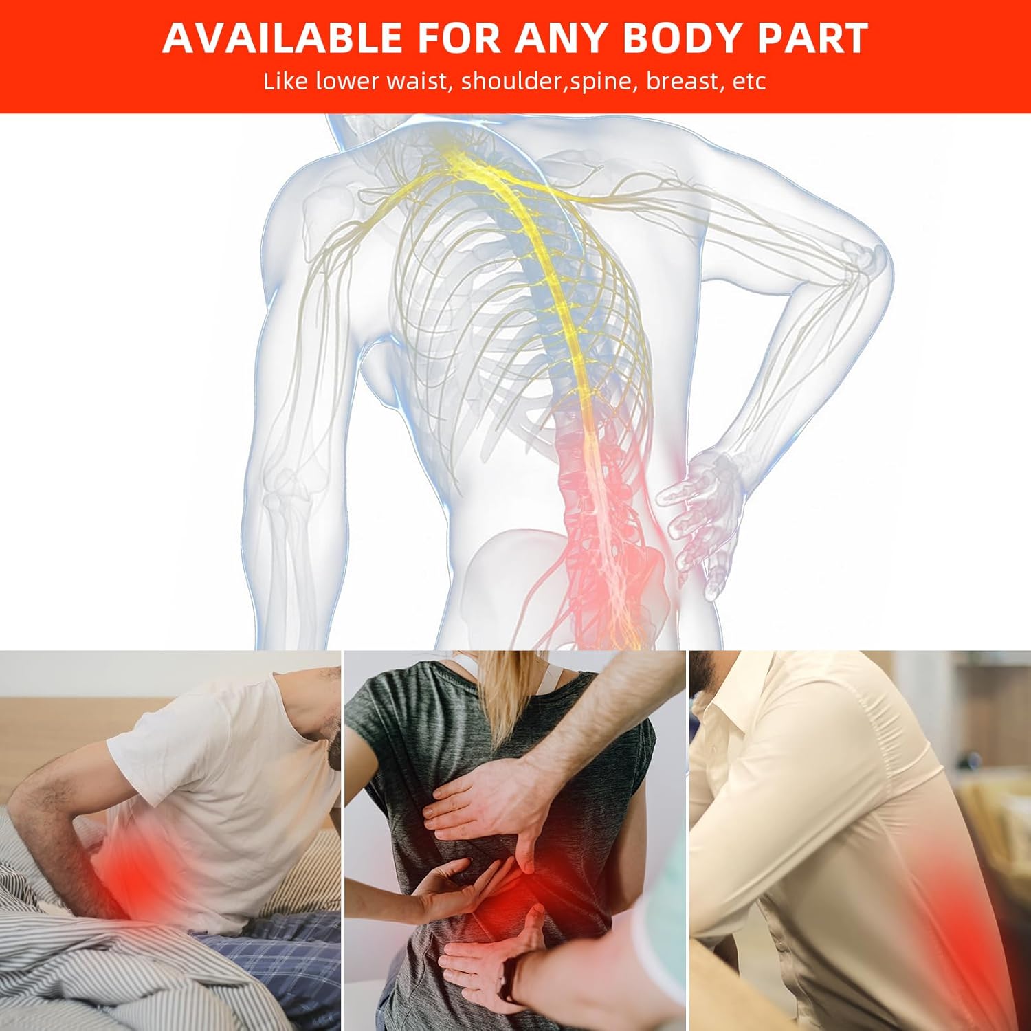 Red Light Therapy Infrared Light Therapy Pad for Body Pain NIR Deep Therapy