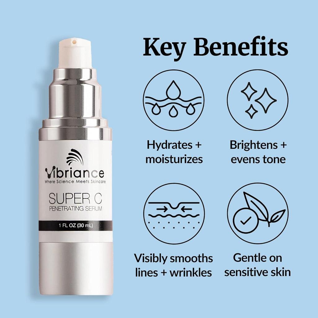 Vibriance Super C Serum for Mature Skin - All-in-One Vitamin Formula