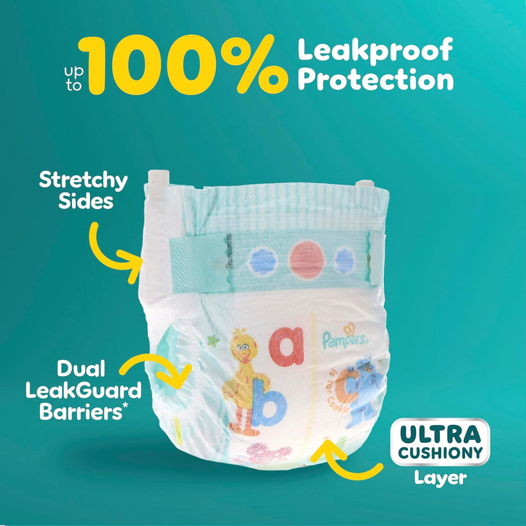 Pampers Diapers - Baby Dry - Size 1, 120 Count, Absorbent Disposable Infant