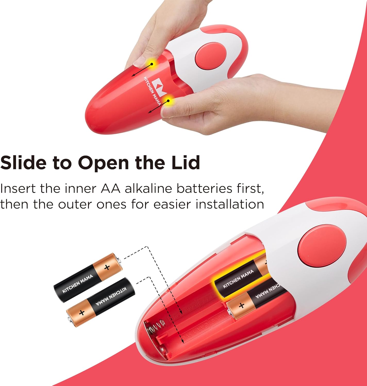 Kitchen Mama Auto Electric Can Opener: Open Your Cans with A Simple Press of