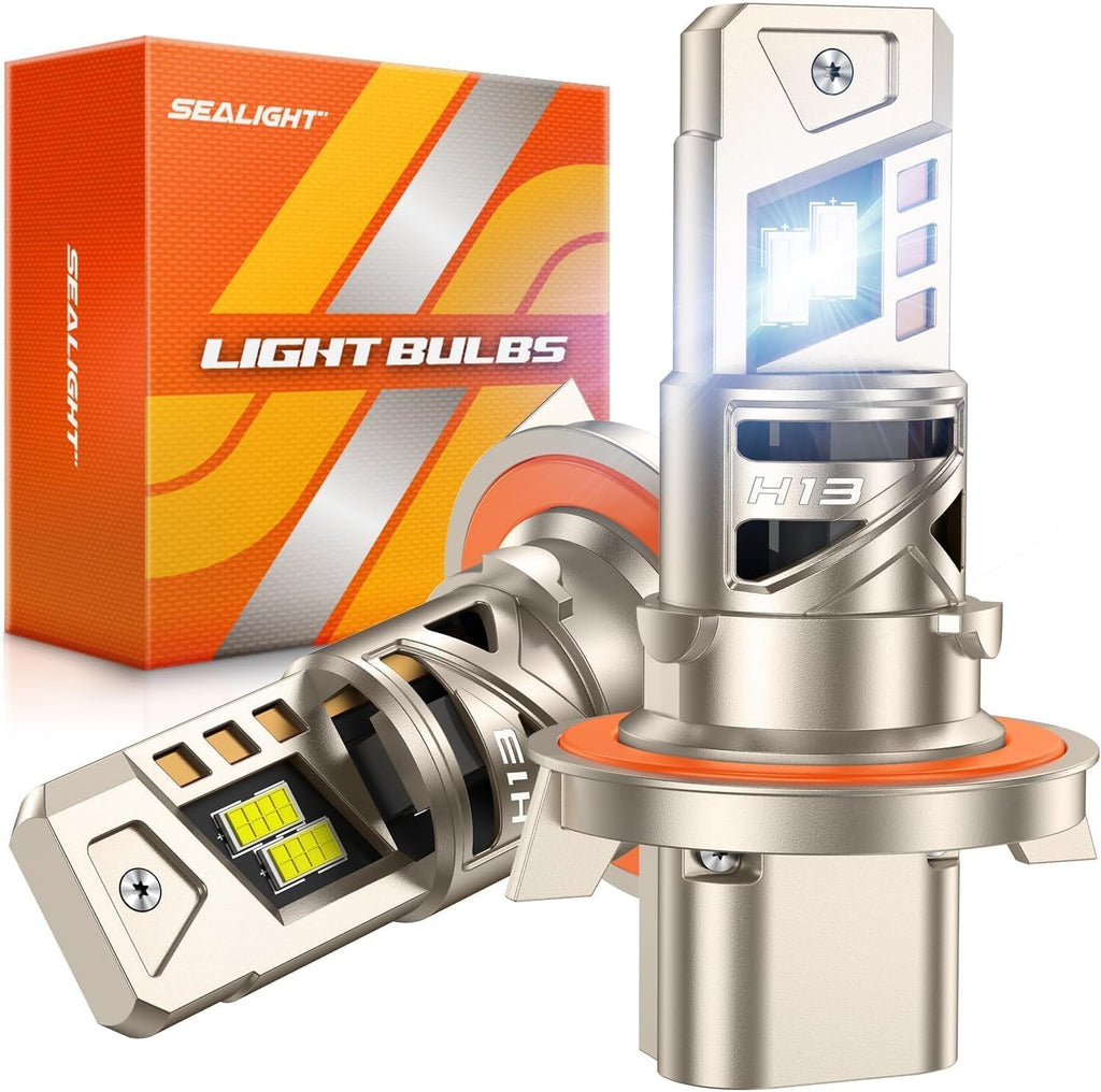 SEALIGHT H13 Light Bulb, 9008 LED Bulbs, 66,000LM 6500K Cool White
