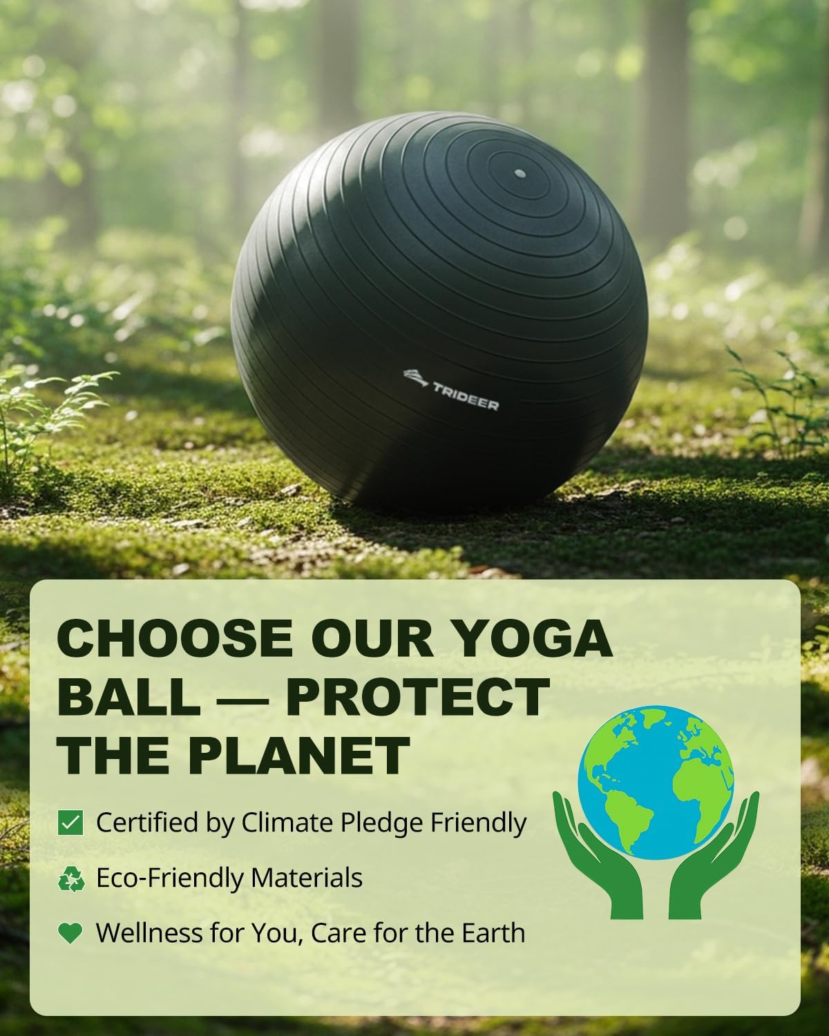 Trideer Exercise Ball for Yoga, Pilates & Fitness ‰ÛÒ Stability Ball