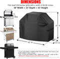 Grill Cover, 58 inch BBQ Gas Grill Cover for Outdoor Grill, Waterproof