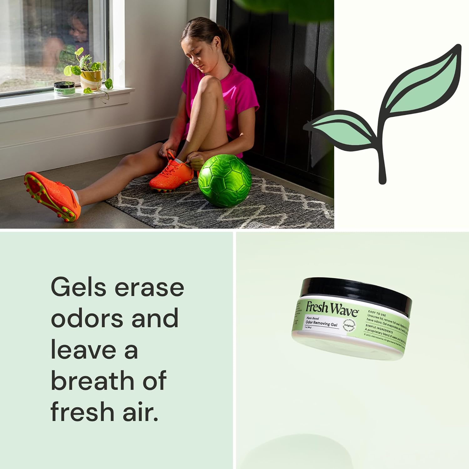 Fresh Wave Odor Removing Gel, 7 oz., Pack of 3 - Odor Absorbers for Home