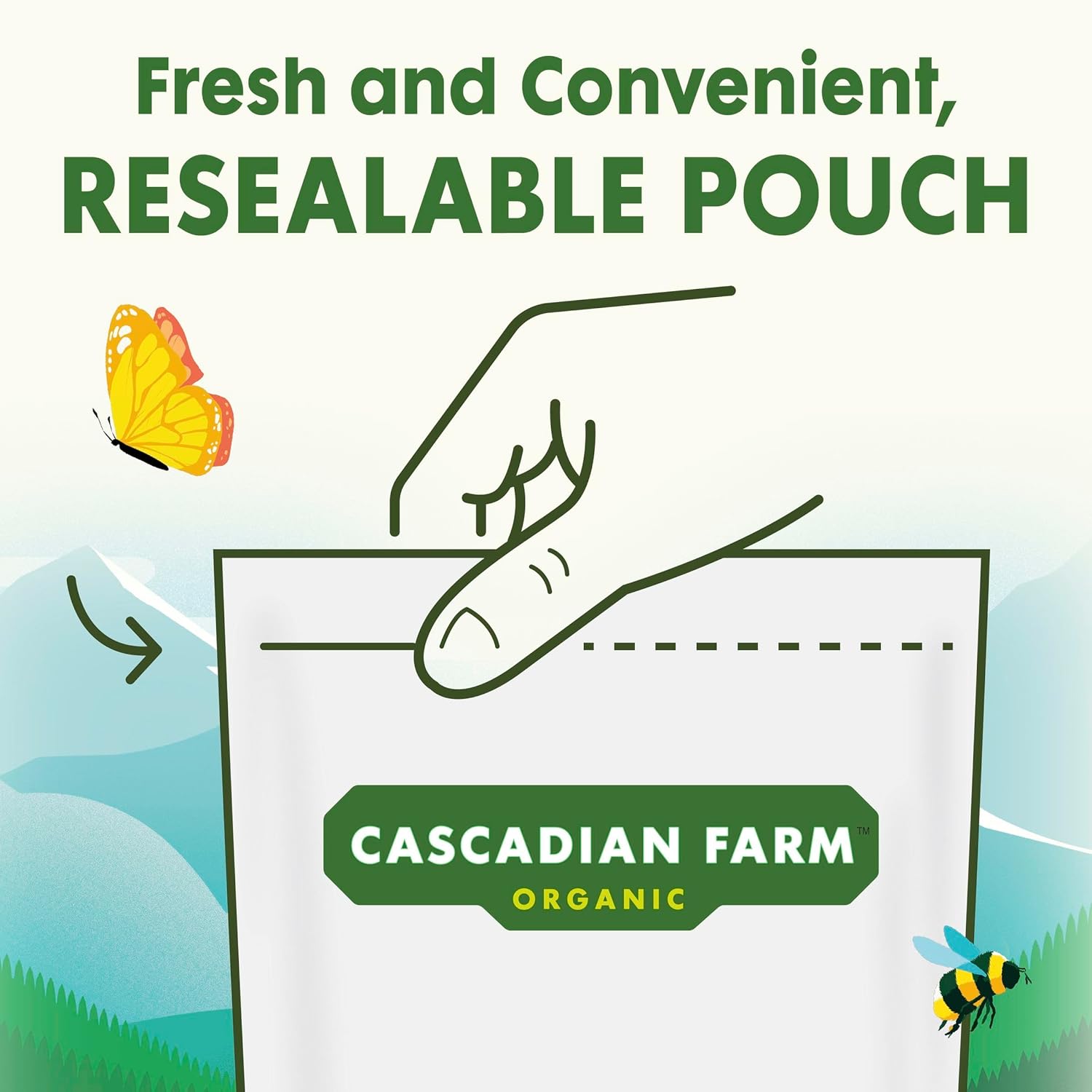 Cascadian Farm Organic Granola, No Added Sugar, Blueberry Vanilla Cereal