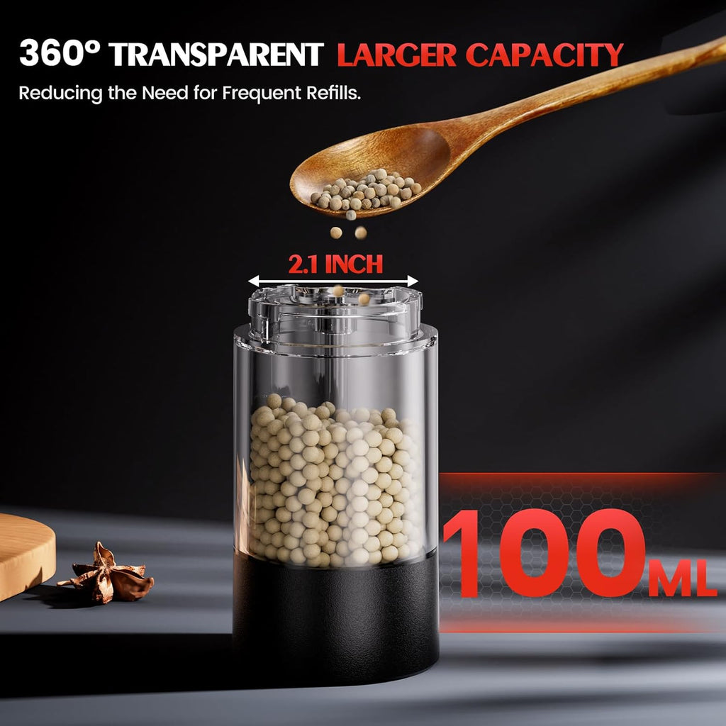 Electric Salt and Pepper Grinder Set Automatic Battery Pepper Mill Shakers