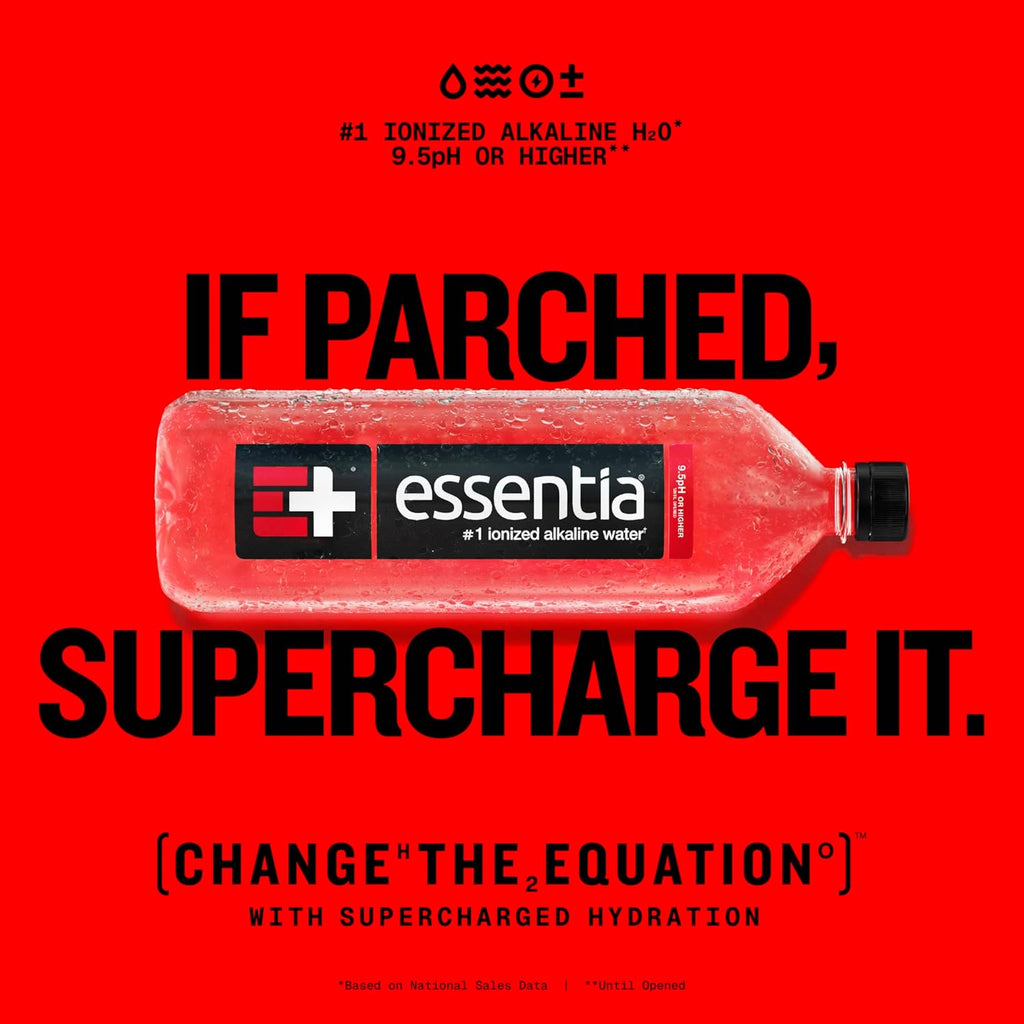 Essentia Water Bottled, Ionized Alkaline Water:99.9% Pure, Infused With
