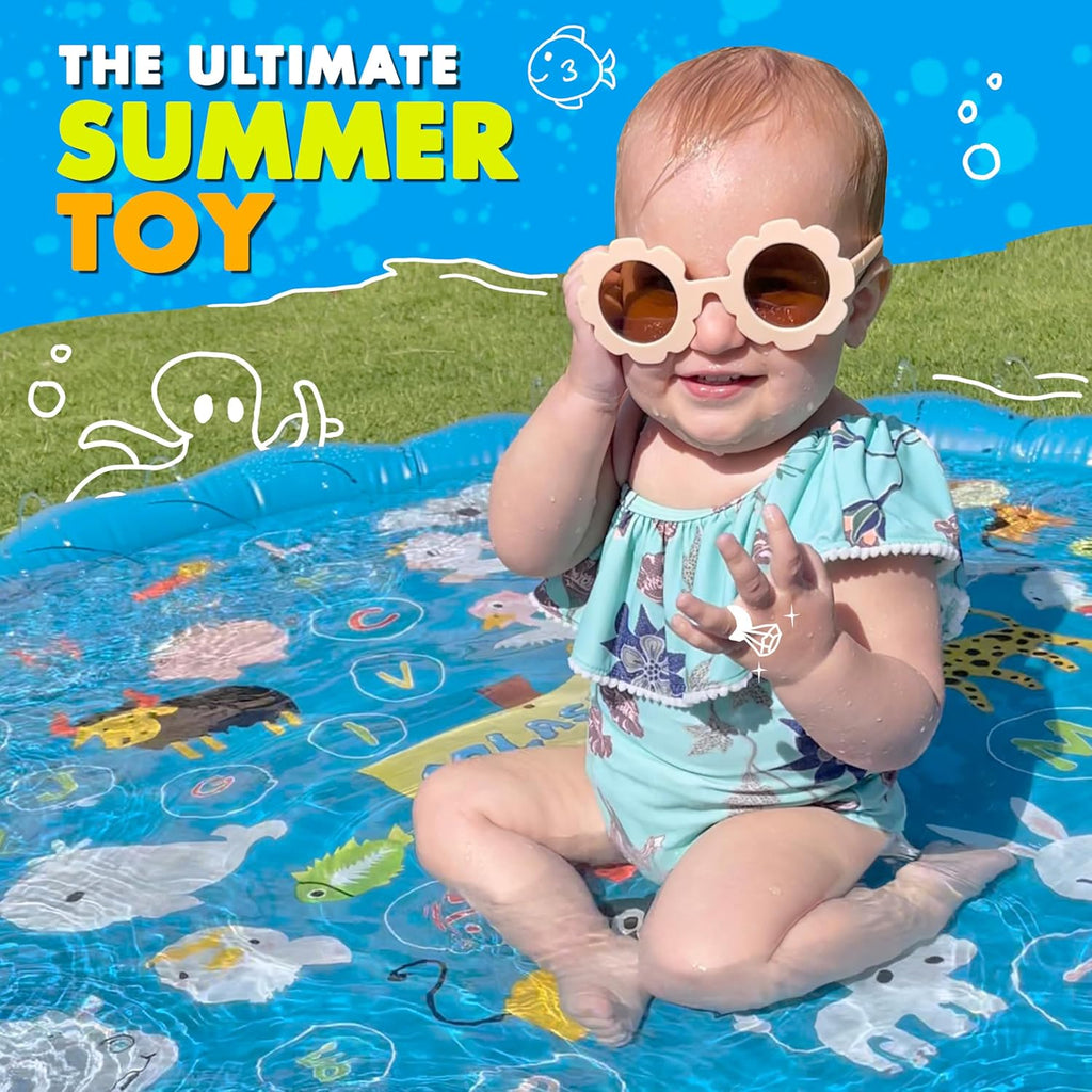 SplashEZ 3-in-1 Splash Pad, Sprinkler for Kids & Baby Pool for Learning ‰ÛÒ