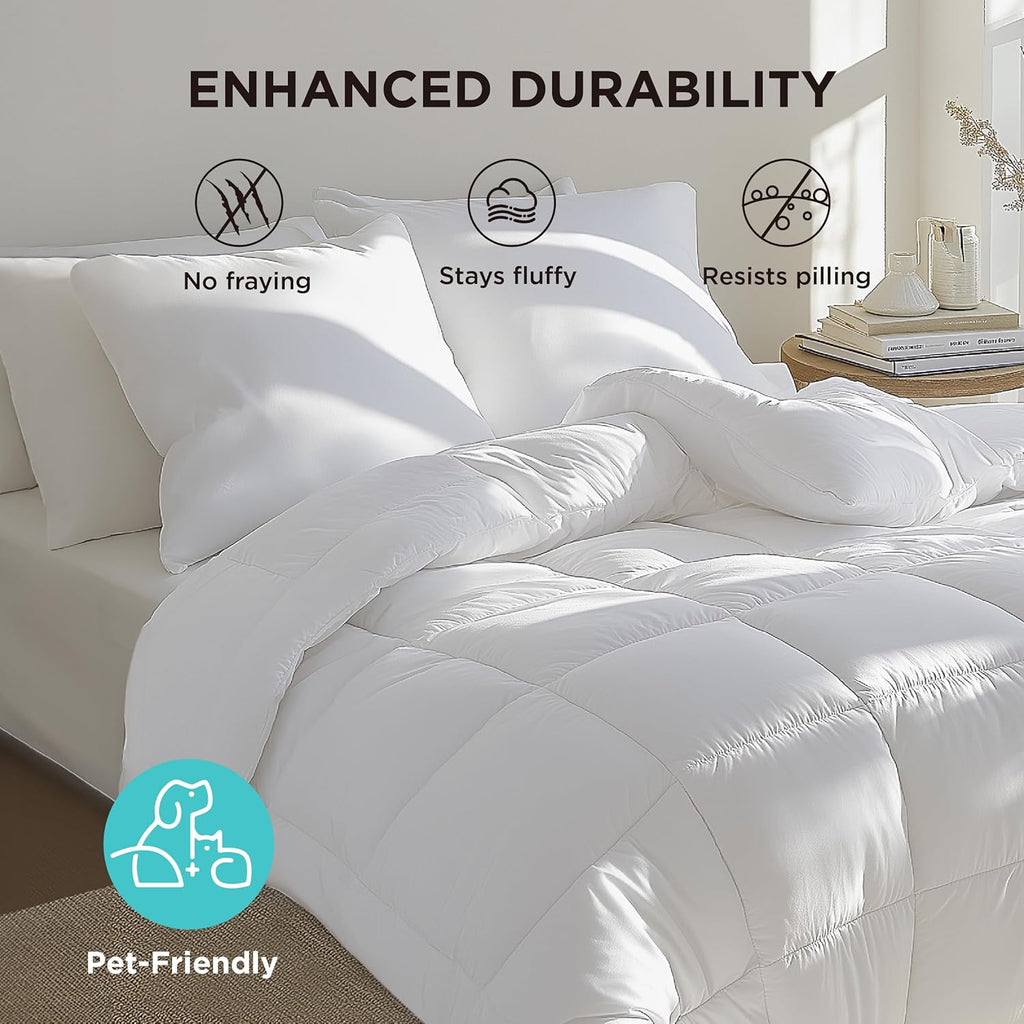 Bedsure Comforter Duvet Insert - Quilted Comforters Queen Size, All Season