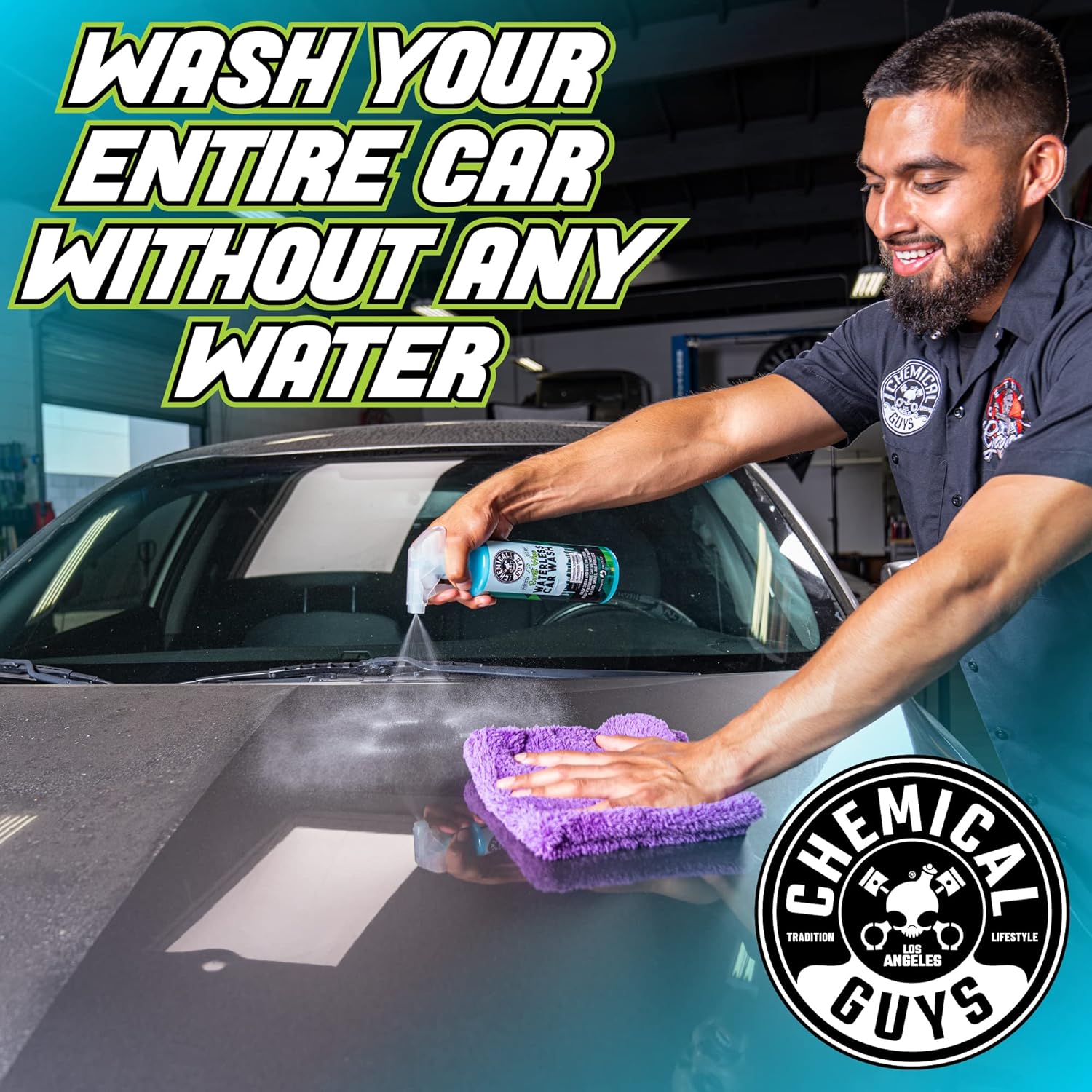 Chemical Guys Swift Wipe Sprayable Waterless Car Wash Spray - Spray and Wipe