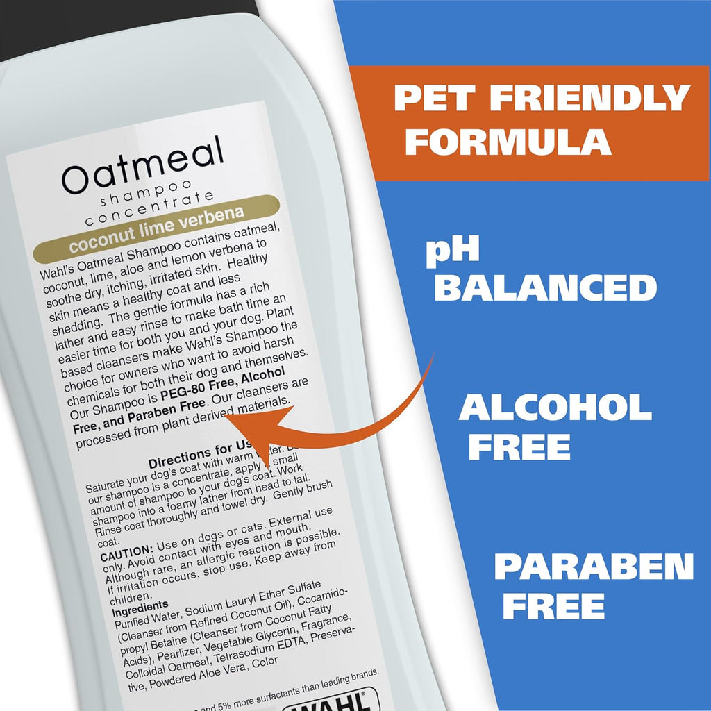 Wahl USA Dry Skin & Itch Relief Pet Shampoo for Dogs ‰ÛÒ Oatmeal Formula with