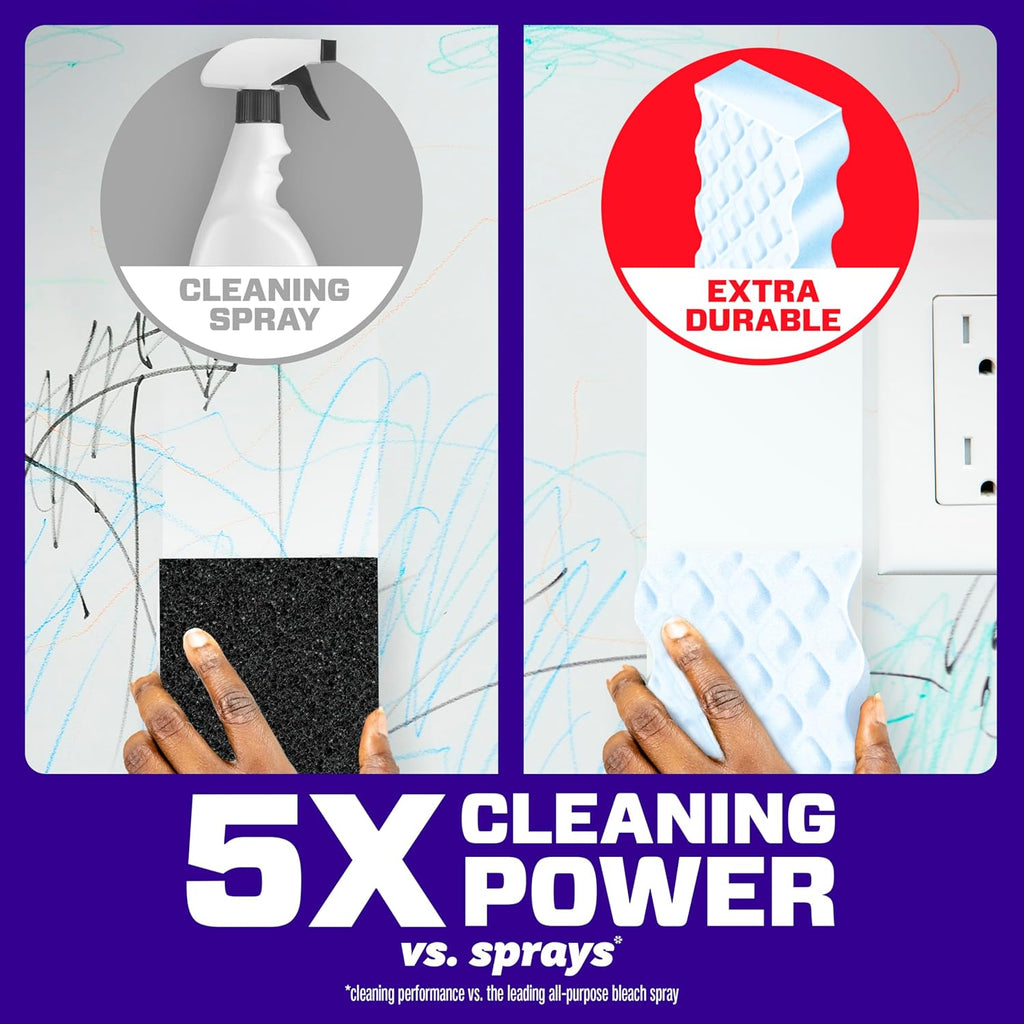 Mr. Clean Magic Eraser Sponge, All Purpose Cleaner, Cleaning Scrubber, Wall