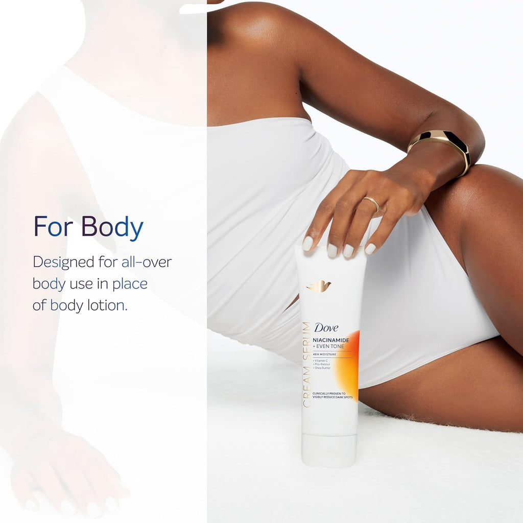 Dove Body Cream Serum Niacinamide + Even Tone for Dark Spots and Uneven Tone