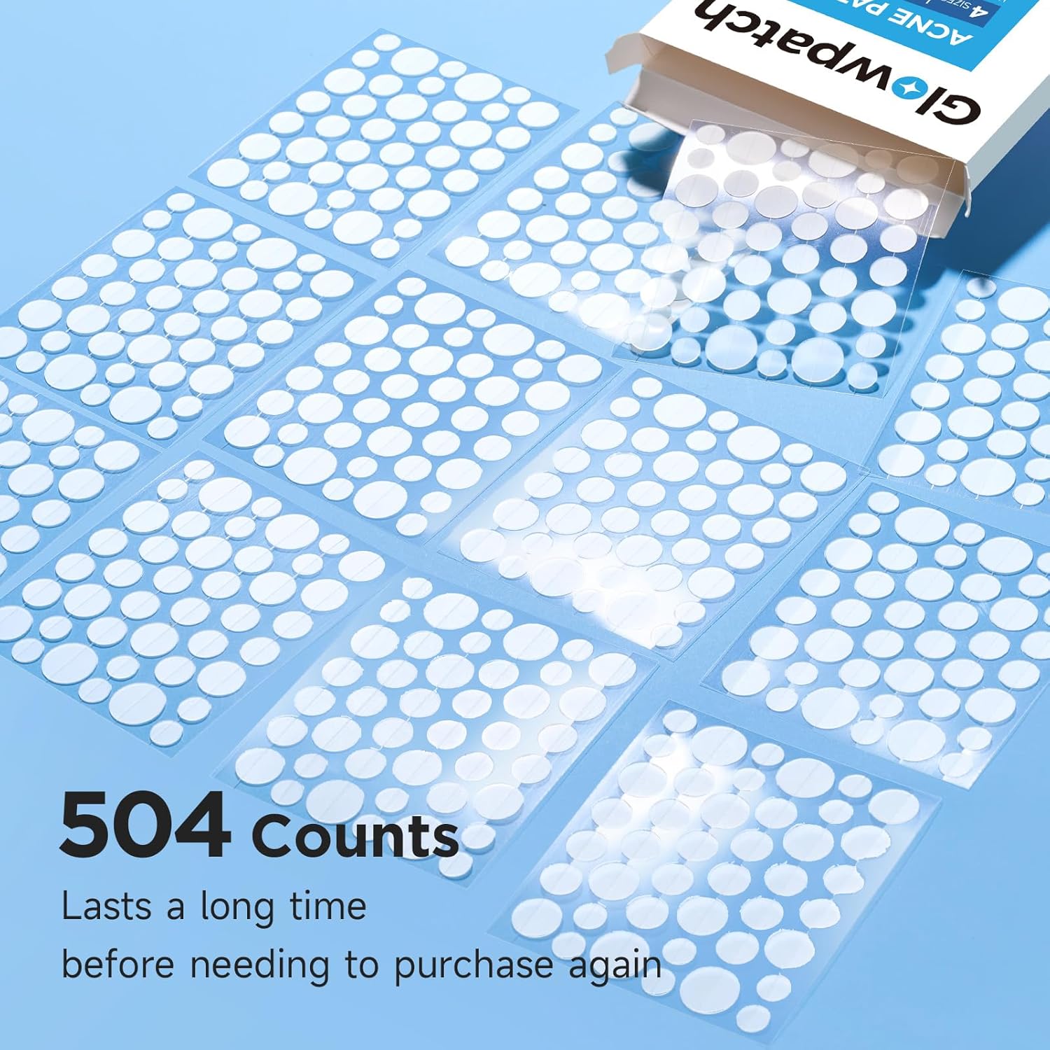 Pimple Patches for Face (504 Count), FSA Eligible Acne Patch Bulk, Zit