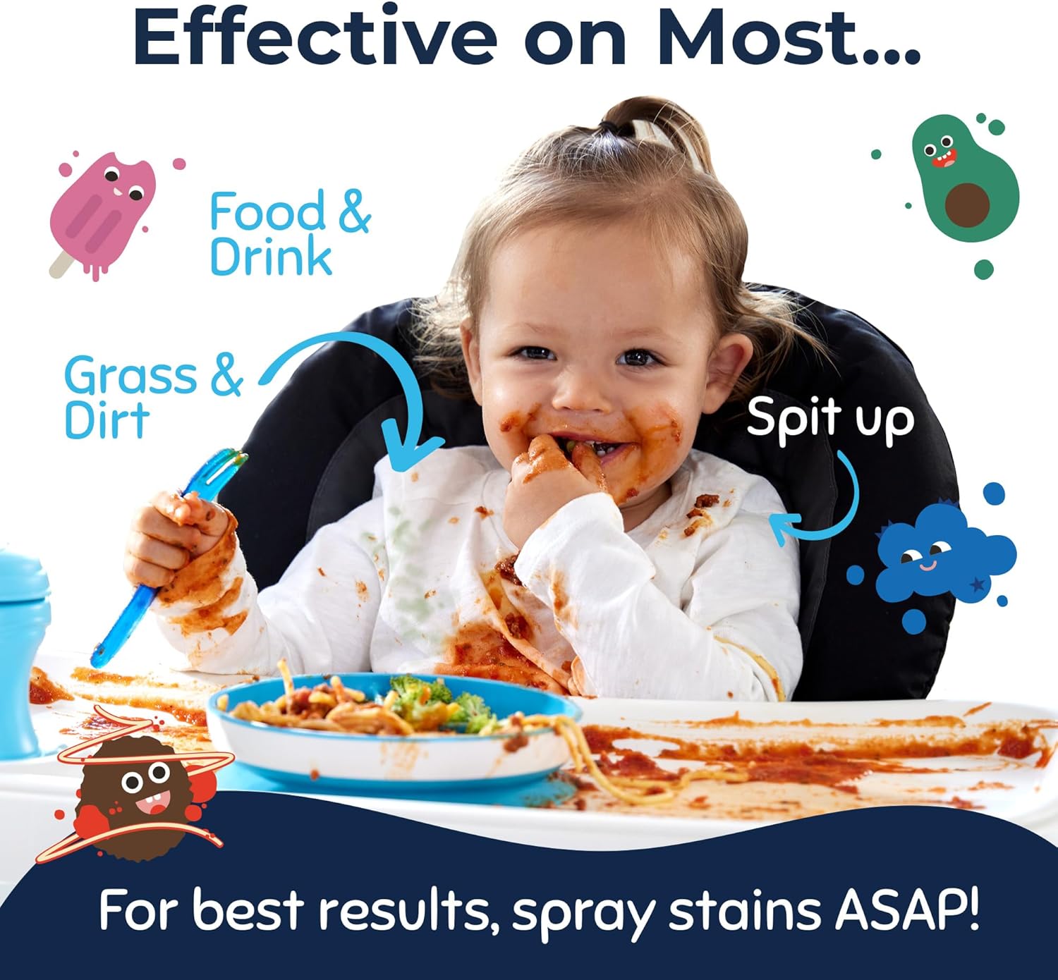 Miss Mouth's Messy Eater Stain Treater Spray - 4oz Stain Remover - Newborn &