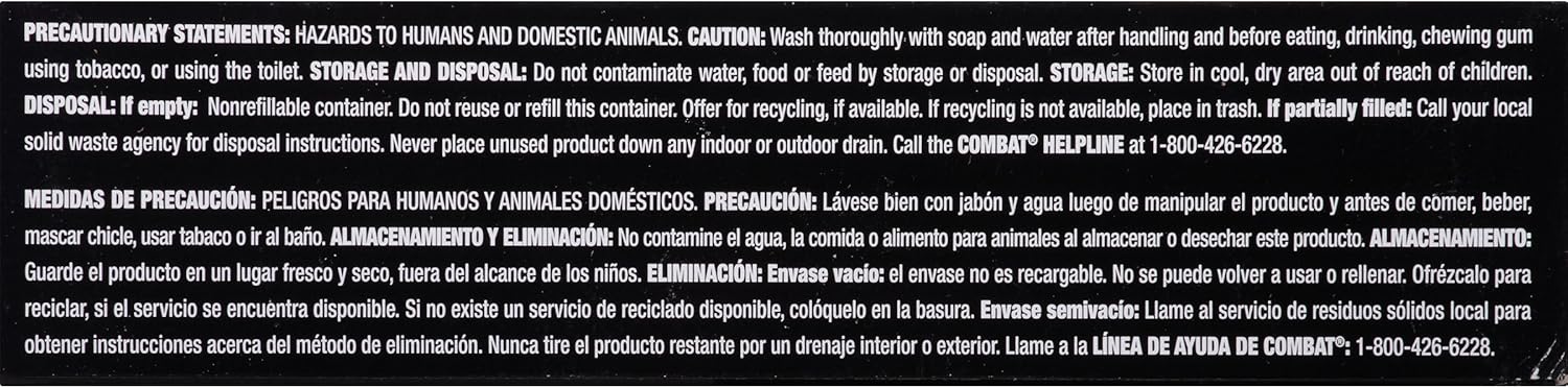 Combat Max 12 Month Roach Killing Bait, Small Roach Bait Station