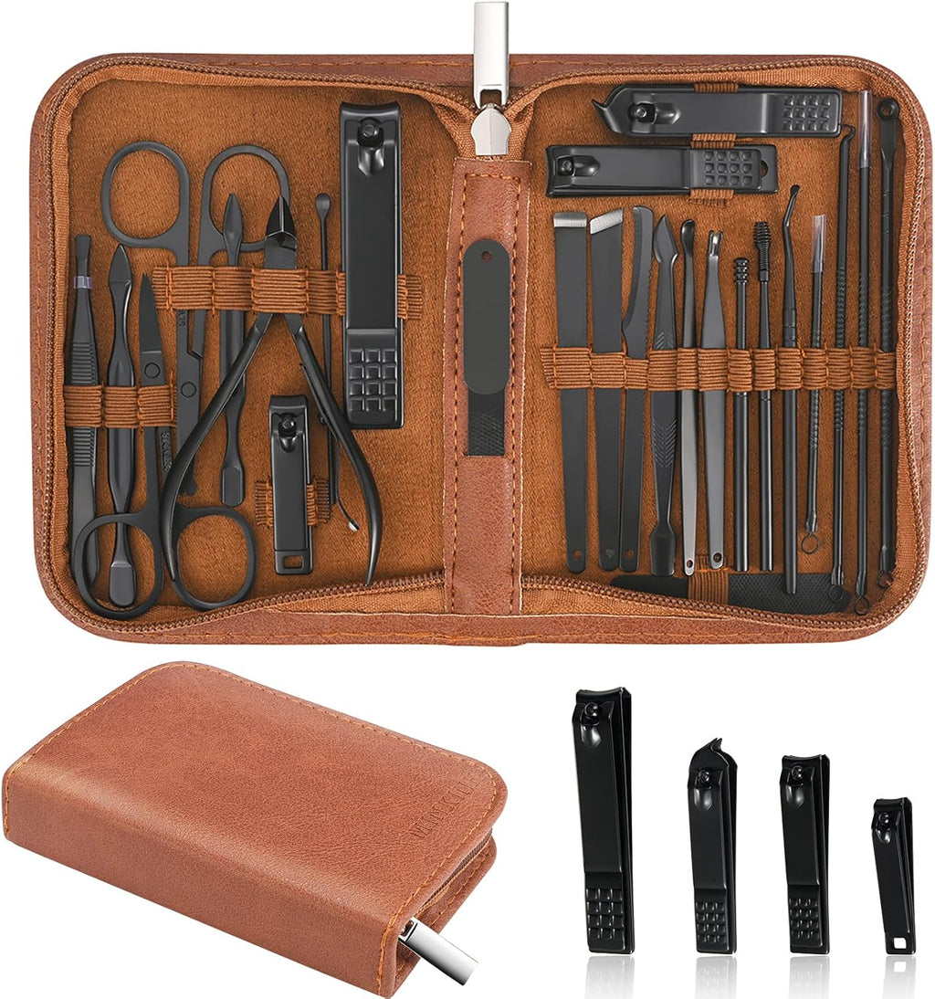MINKINH Manicure Set Professional Nail Clipper Kit-26 Pieces Stainless Steel