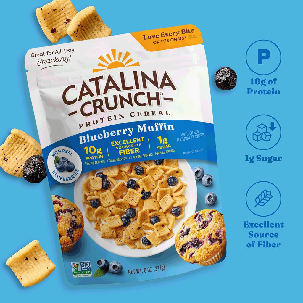 Catalina Crunch Protein Cereal - Breakfast Cereal with 10g of Protein, No