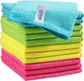 HOMEXCEL Microfiber Cleaning Cloth,12 Pack Cleaning Rags, Cleaning Towels