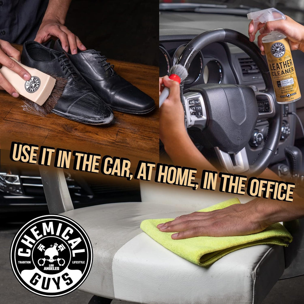Chemical Guys Leather Cleaner and Conditioner Kit - Car Cleaner and