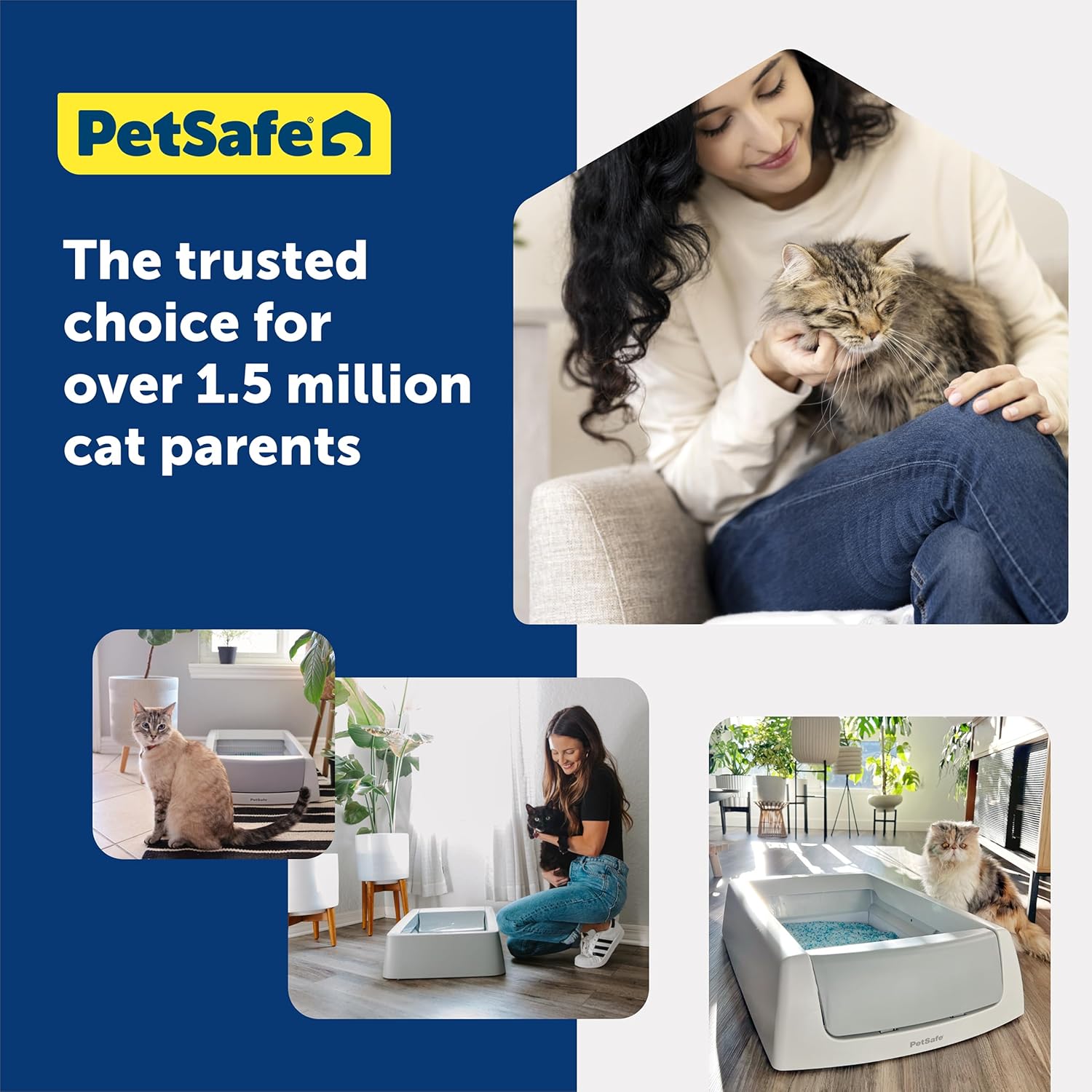 PetSafe ScoopFree Disposable Crystal Cat Litter Tray - Easy Cleaning Box