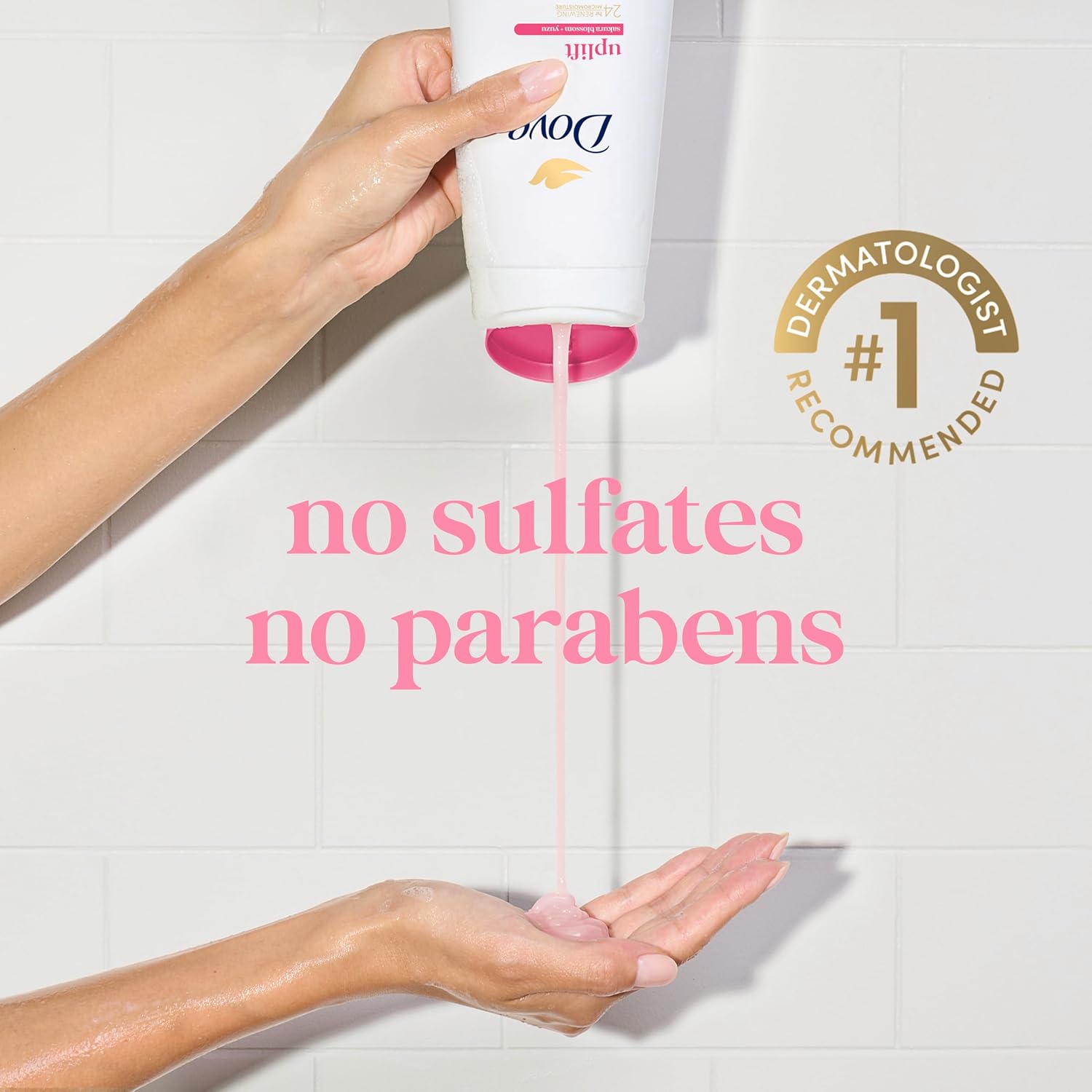 Dove Sakura Body Wash Uplift Sakura Blossom and Yuzu for 24hr Lotion-Soft